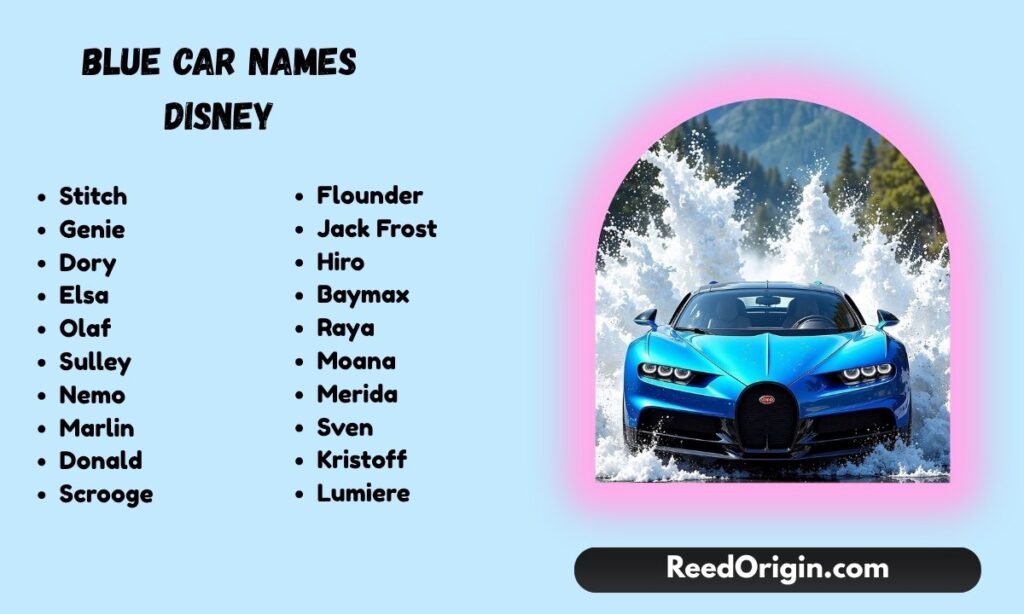 Blue car names Disney