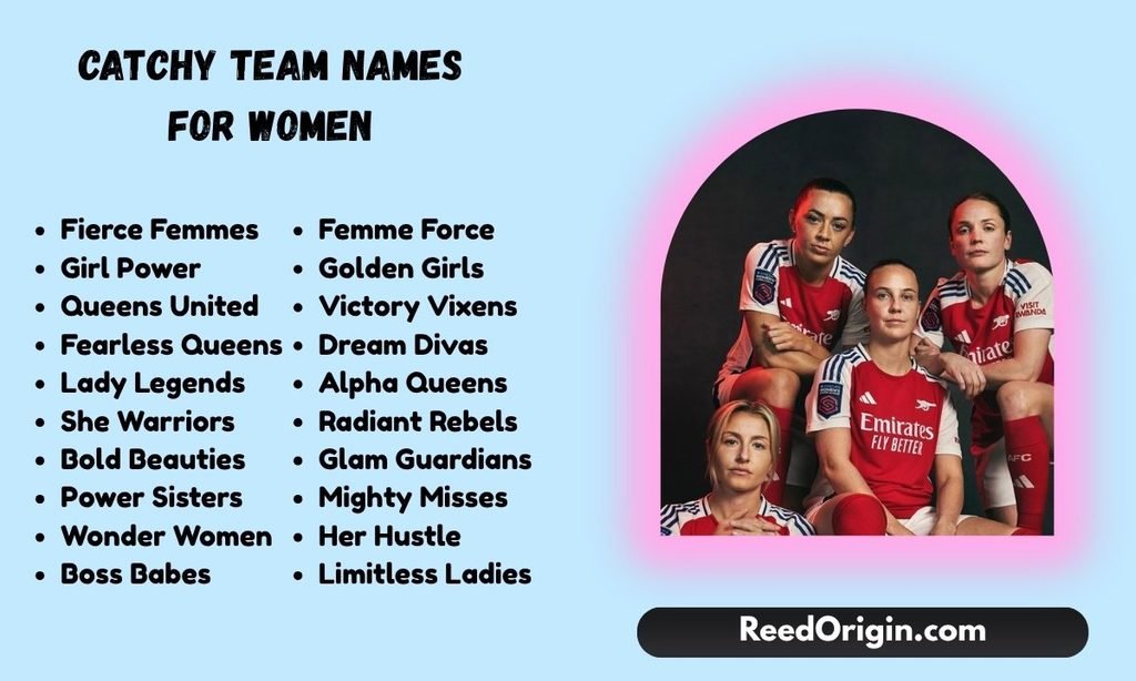 Catchy team names for women