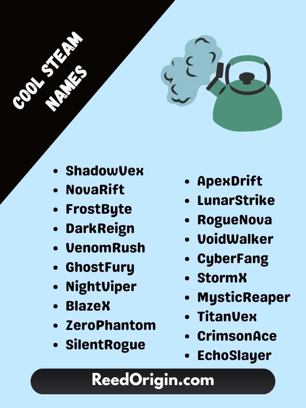 Cool Steam Names