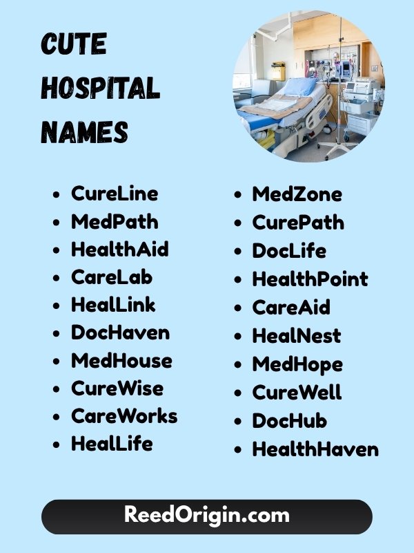 Cute Hospital names