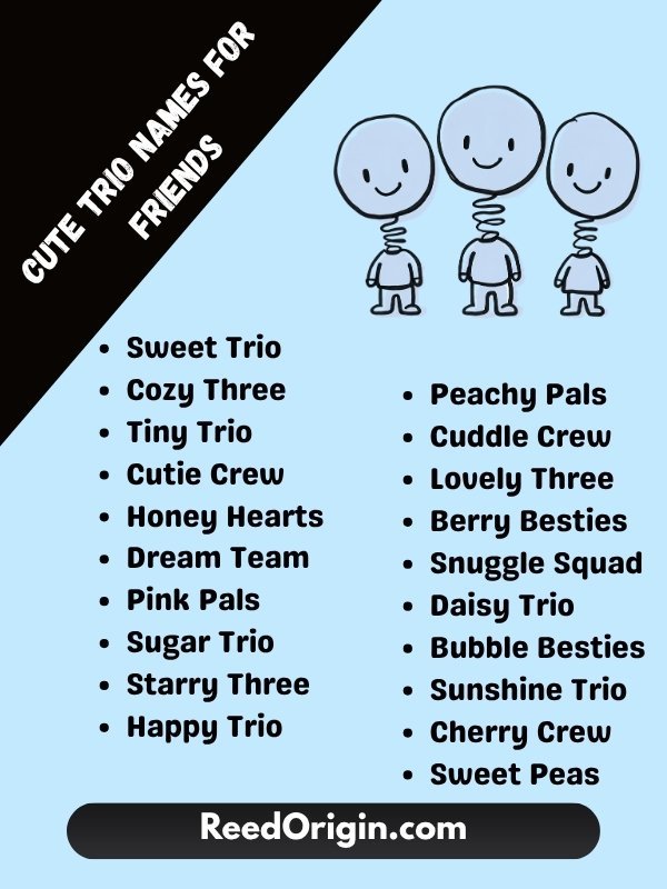 Cute trio names for friends