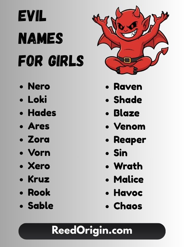 Evil Names for Girls