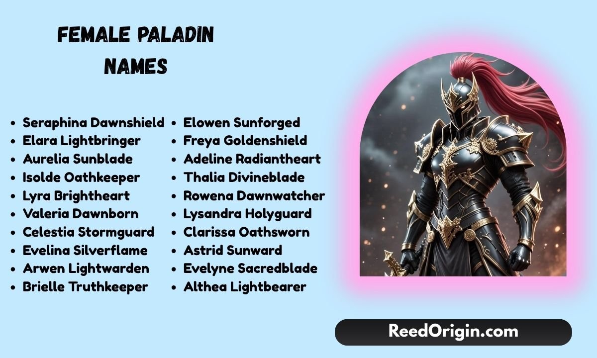 Female Paladin Names
