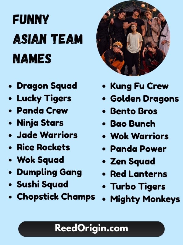 Funny Asian Team Names
