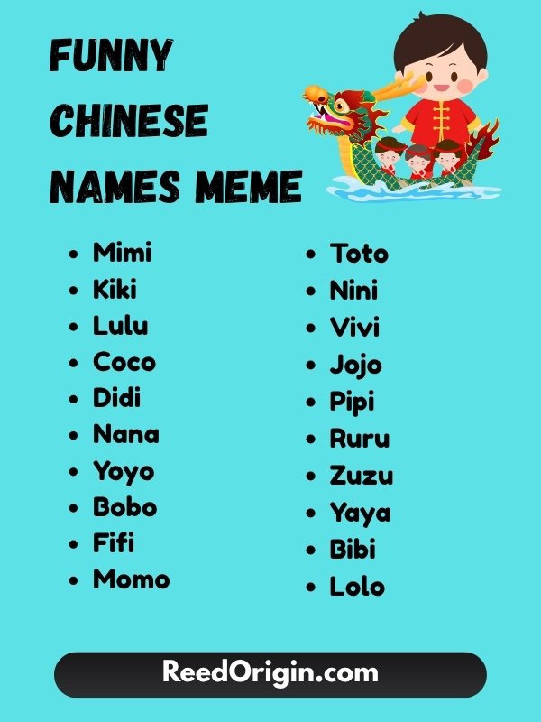 Funny Chinese names meme