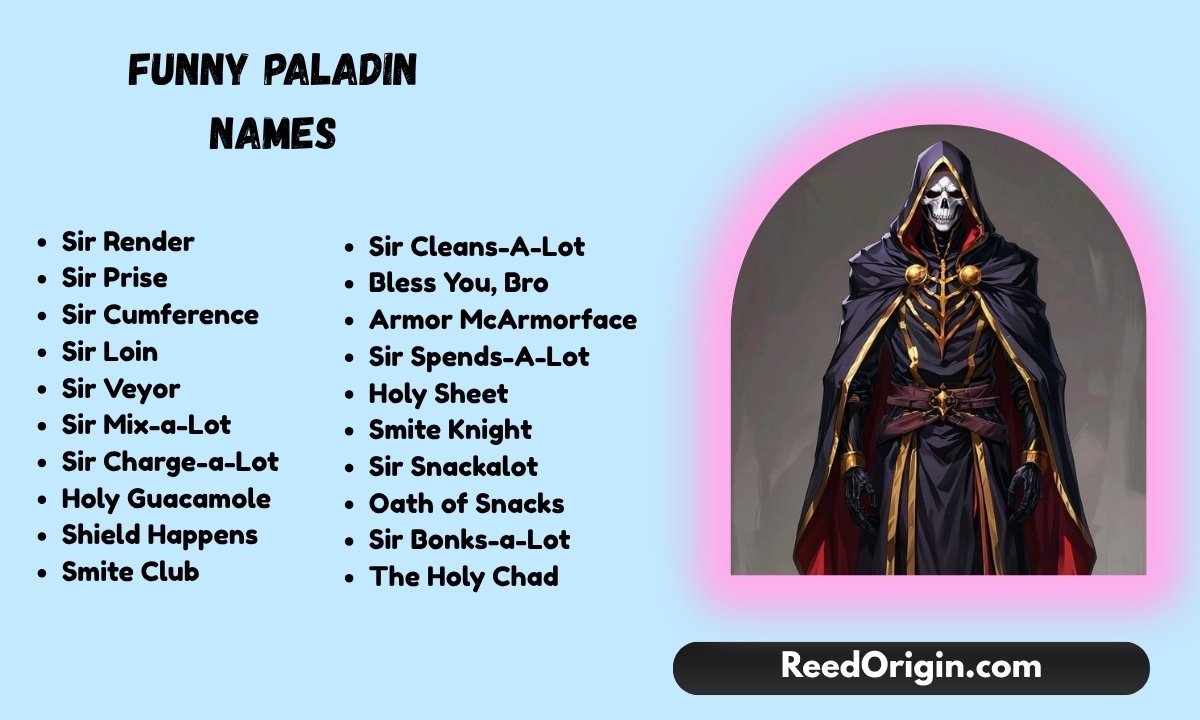 Funny Paladin Names