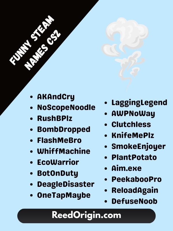 Funny Steam names CS2
