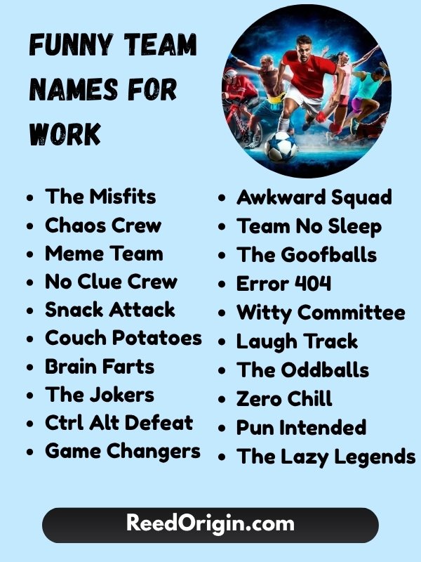 Funny Team Names for Work