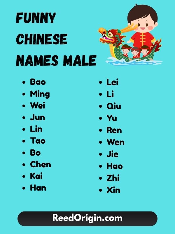 Funny chinese names male