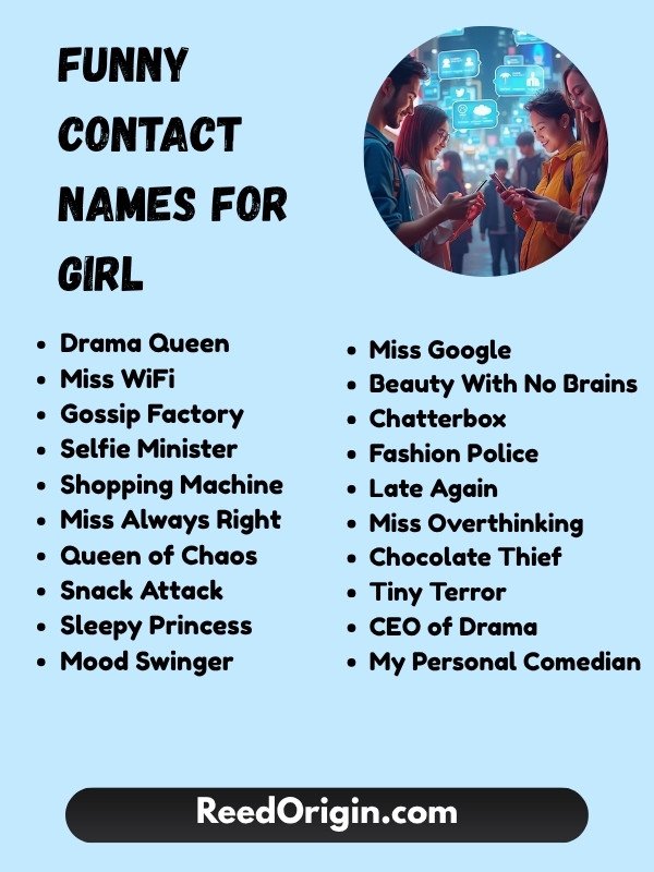 Funny contact names for girl