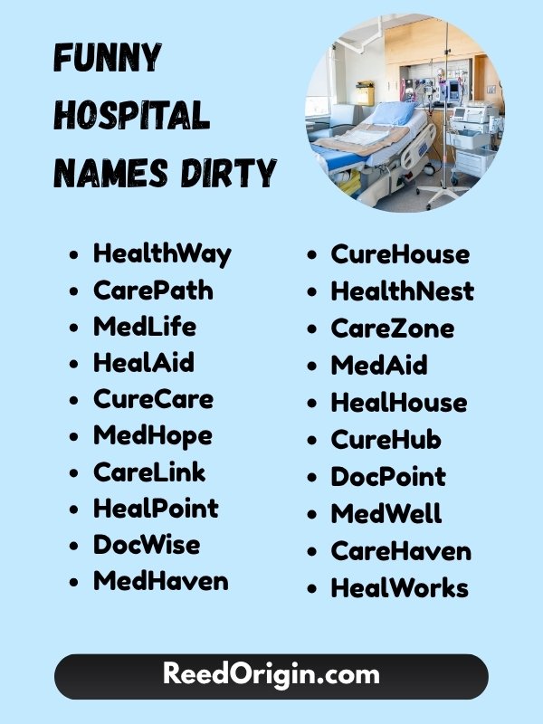 Funny hospital names dirty