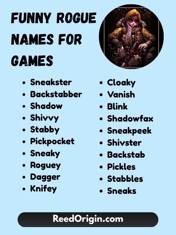 Funny rogue names for games