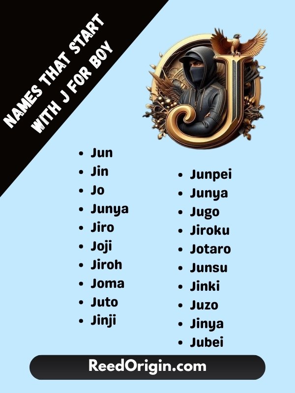 Japanese Names That Start With J for Boy