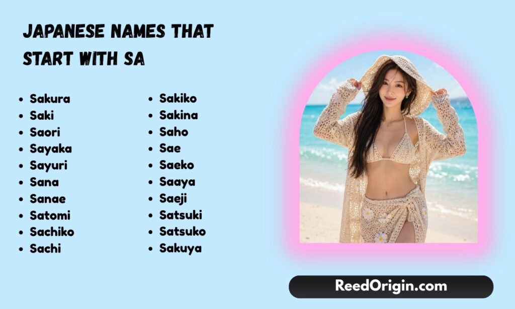 Japanese names That start with sa