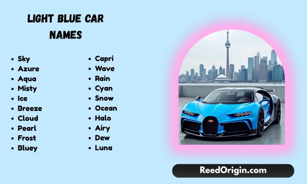Light blue car names