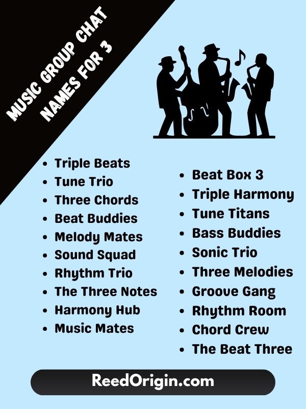 Music Group Chat Names For 3