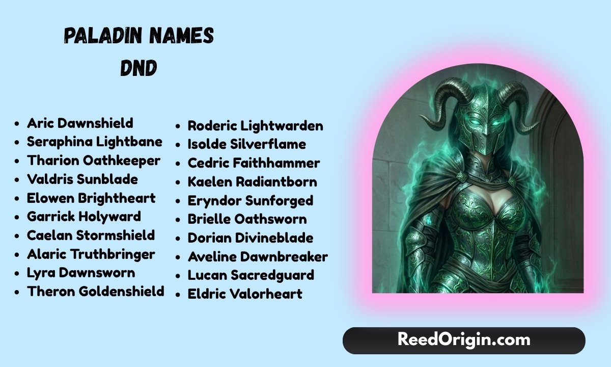 Paladin Names DnD