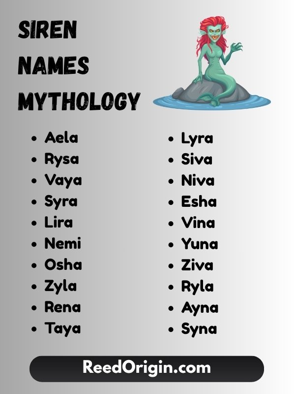 Siren names mythology