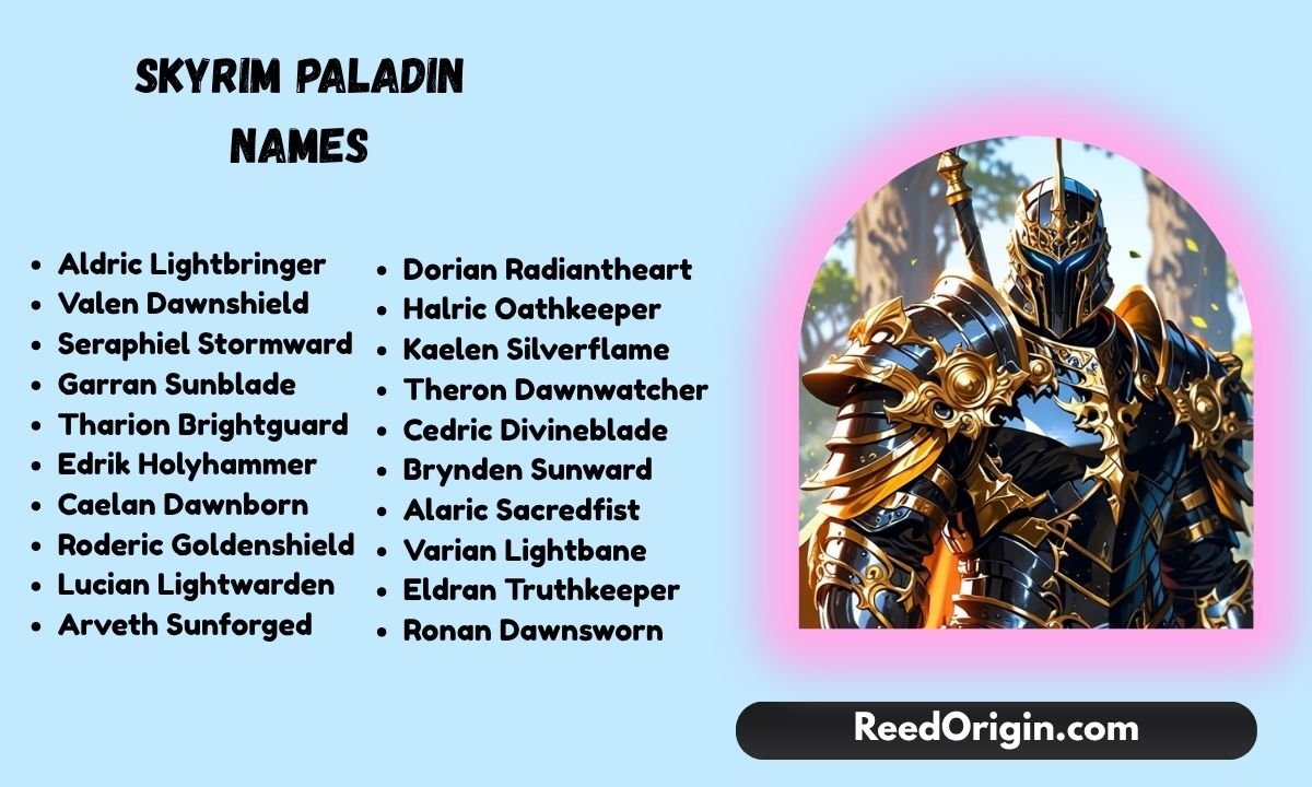 Skyrim paladin names