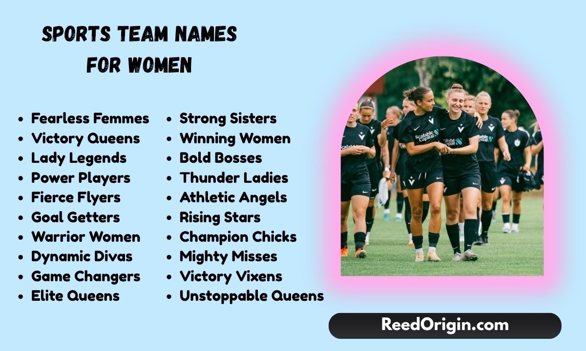 Sports team names for women