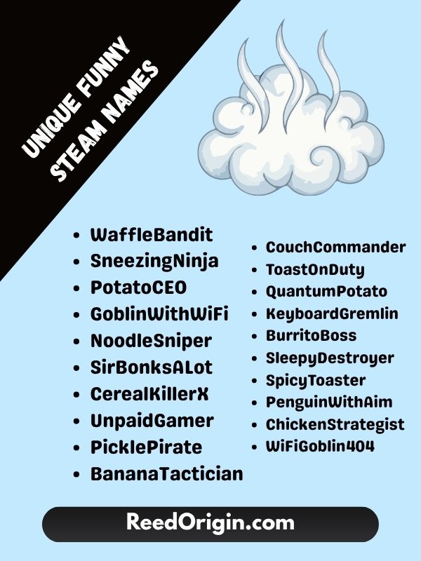 Unique Funny Steam Names