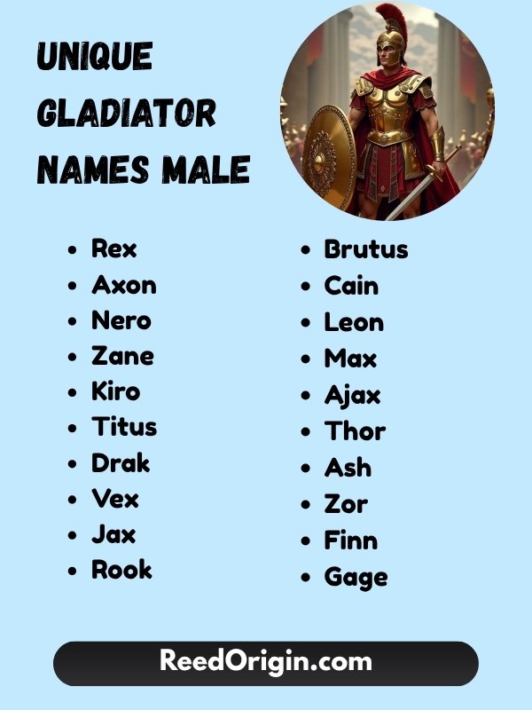 Unique Gladiator Names Male