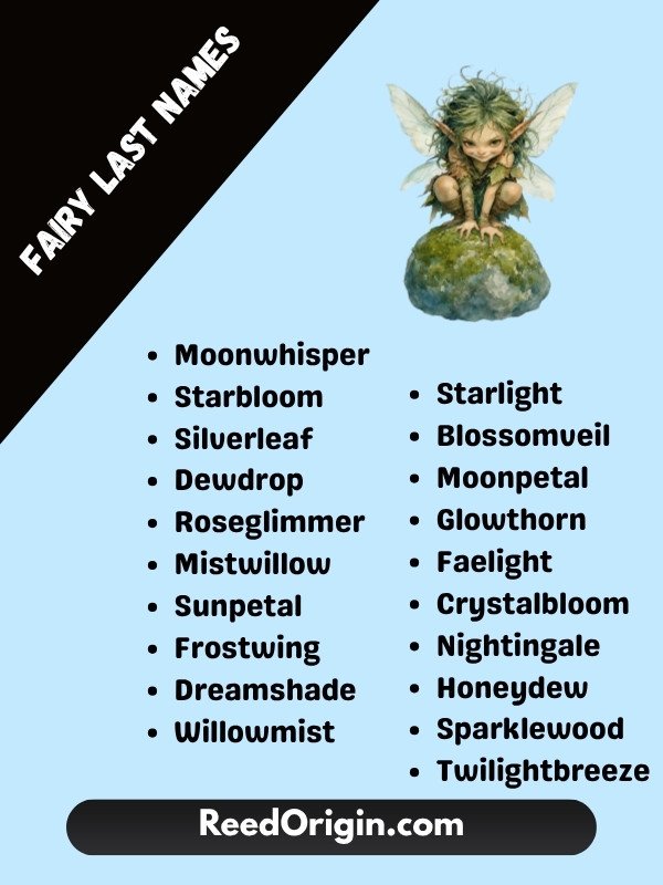 fairy last names