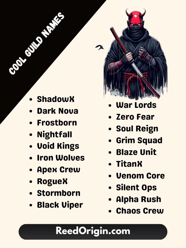 Cool Guild Names