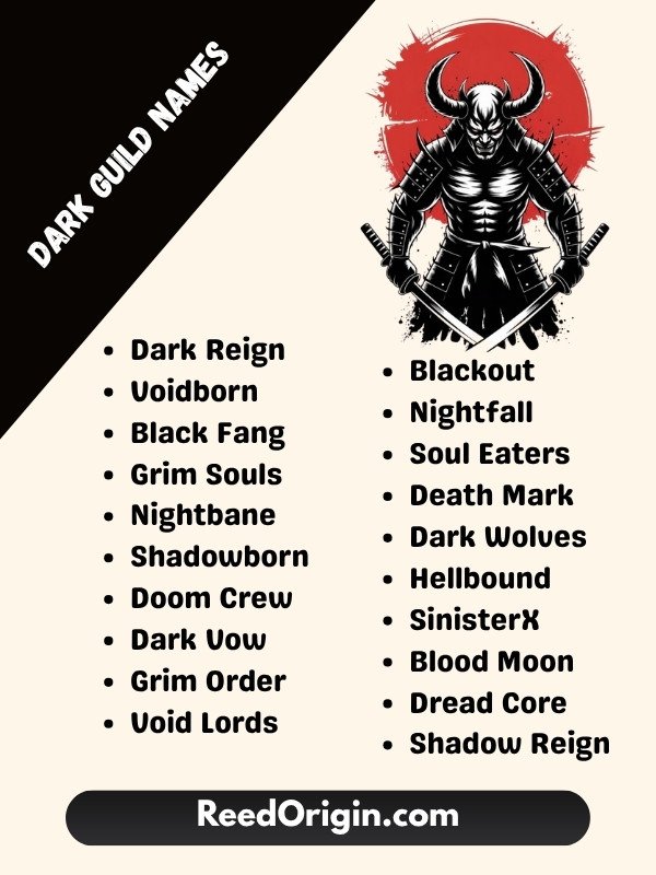 Dark Guild Names