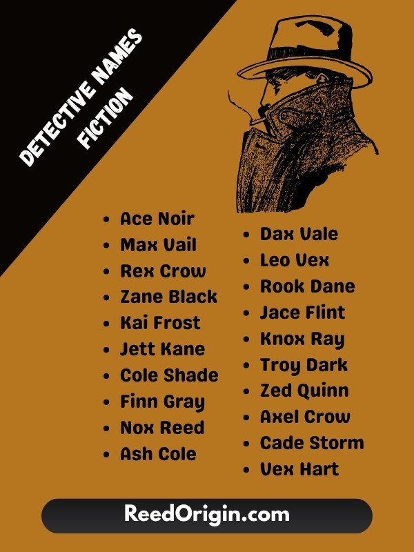Detective names fiction