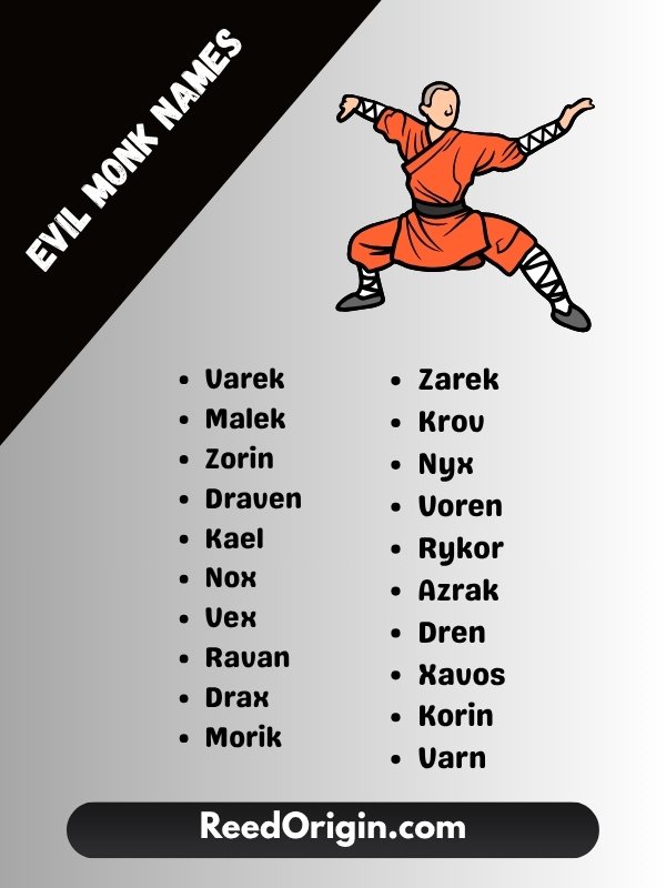 Evil Monk Names