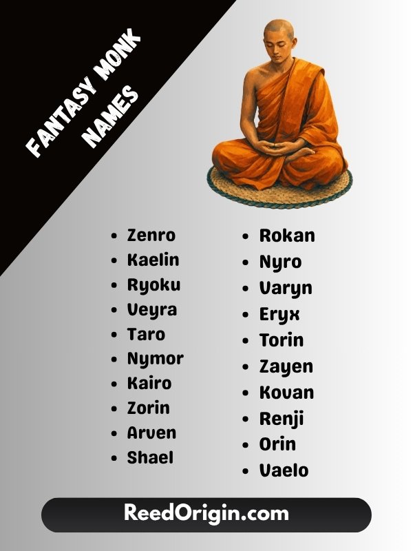 Fantasy Monk Names