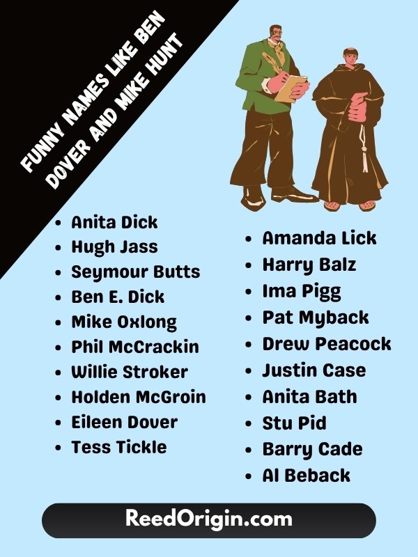 Funny Names Like Ben Dover and Mike Hunt