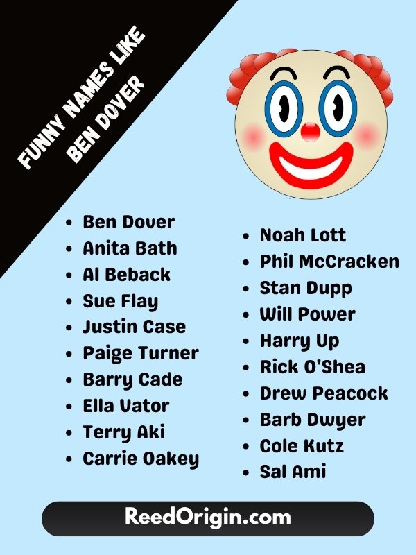 Funny Names Like Ben Dover