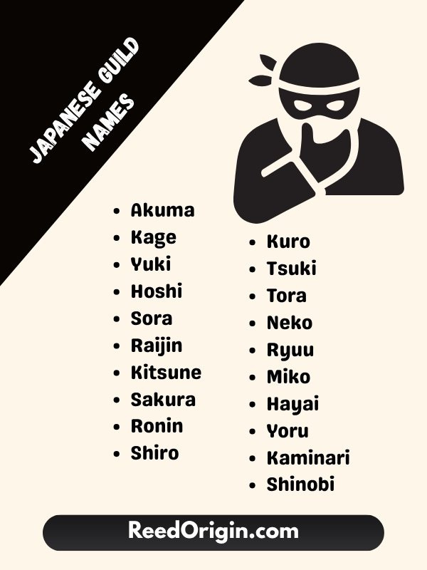 Japanese guild names