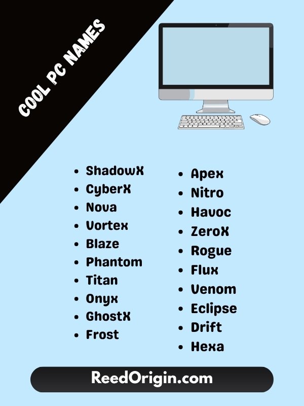 cool pc names